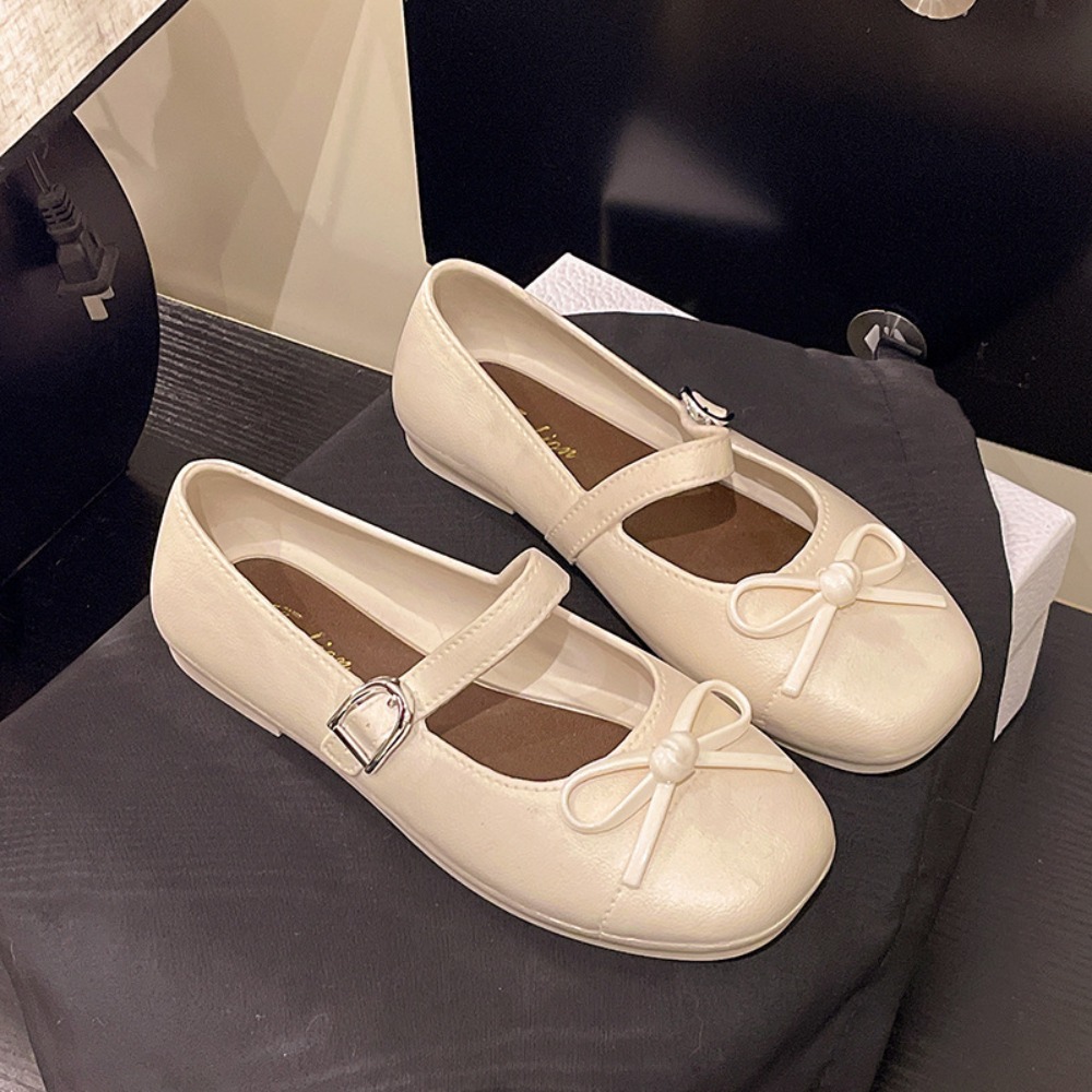 Mule Slip On - Женские сандалии с жемчужным бантом, универсальные,