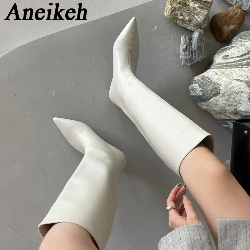 Knee High Boots Women - Aneikeh/2026, модные пикантные сапоги до колена
