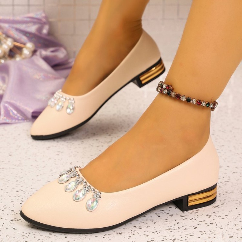 Women'S Shoes Clogs - Женские балетки с заостренным носком, большие