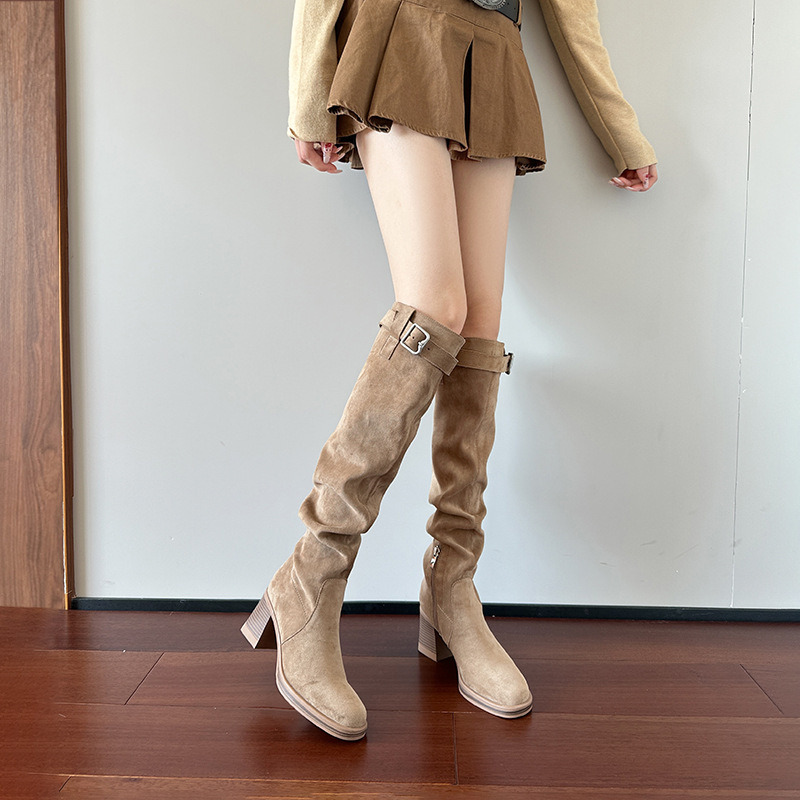 Sock Boot Women - Женские сапоги до колена на высоком