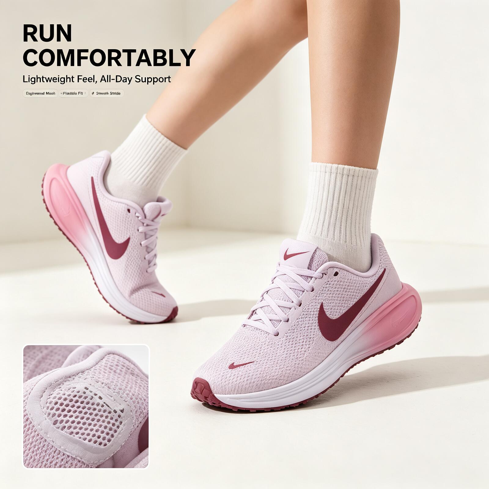Женские розовые кроссовки Nike – обзор и цена Women Shoes Running Nike
