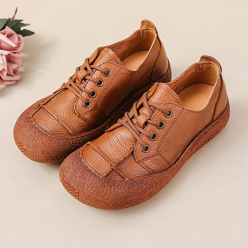 Ретро-туфли из натуральной кож – обзор и цена Oxford Lace Up Women