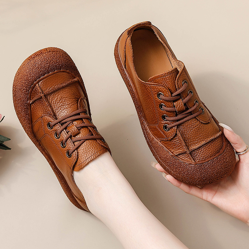 Ретро-туфли из натуральной кож – обзор и цена Oxford Lace Up Women